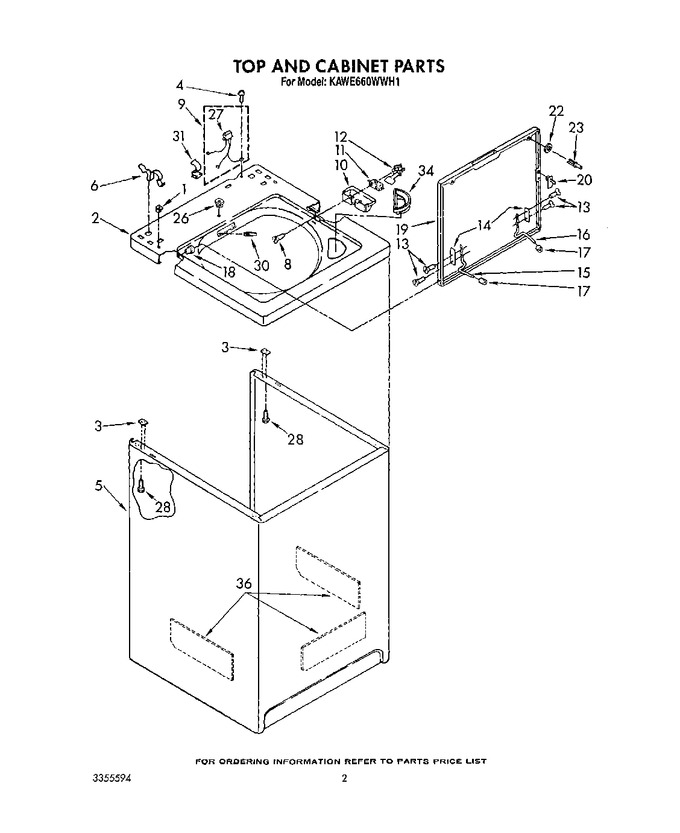 Diagram for KAWE660WWH1