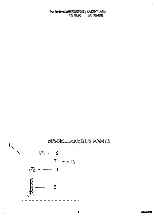 Diagram for KAWE670BAL0