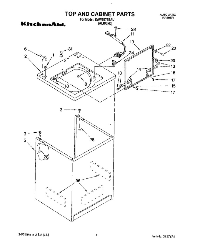 Diagram for KAWE678BAL1