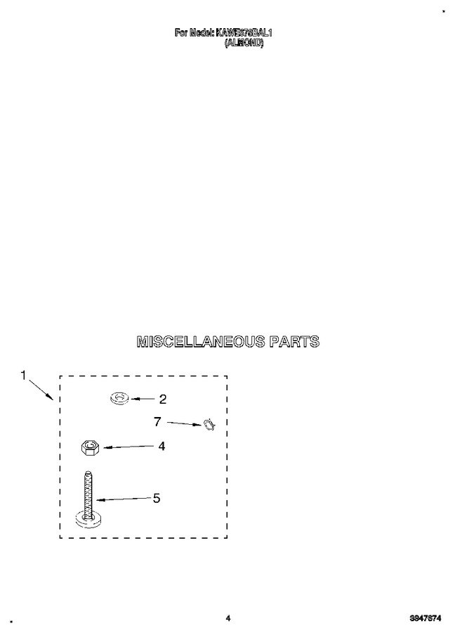 Diagram for KAWE678BAL1