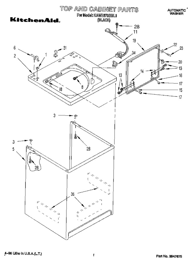 Diagram for KAWE679BBL1