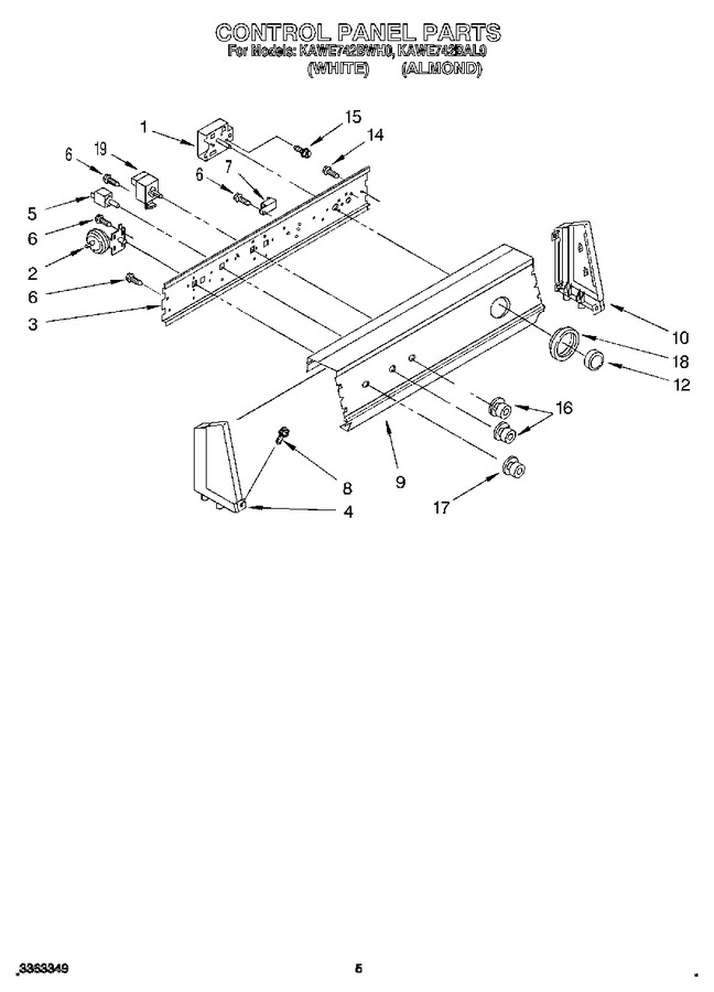 Diagram for KAWE742BWH0