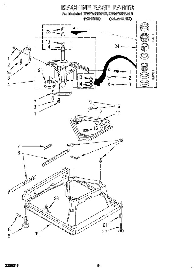 Diagram for KAWE742BWH0