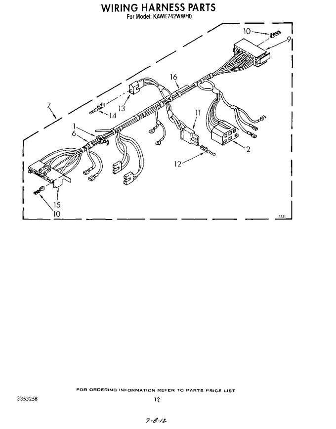 Diagram for KAWE742WAL0