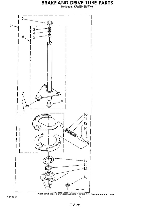 Diagram for KAWE742WAL0