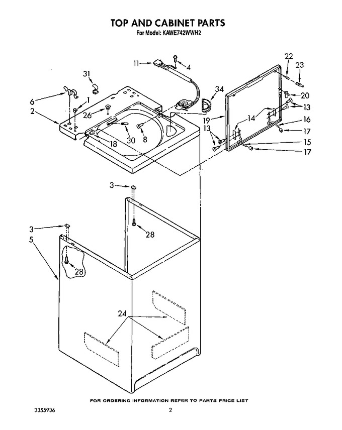 Diagram for KAWE742WAL2