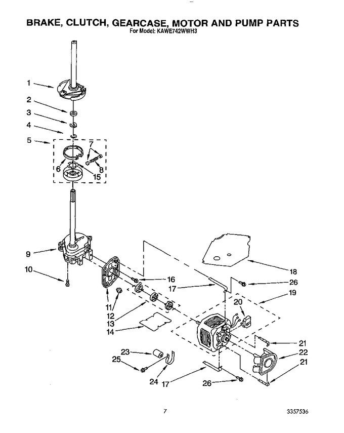 Diagram for KAWE742WAL3