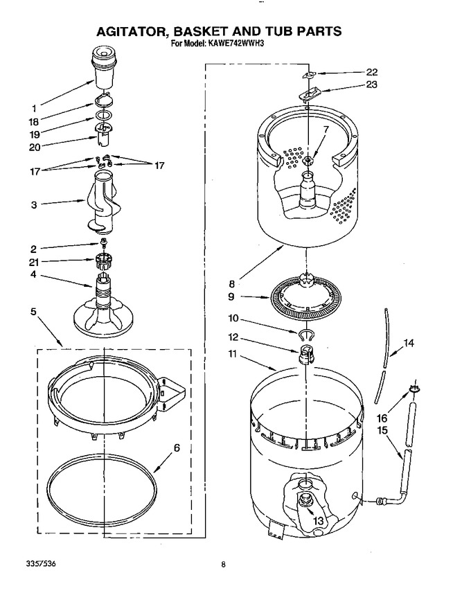 Diagram for KAWE742WAL3