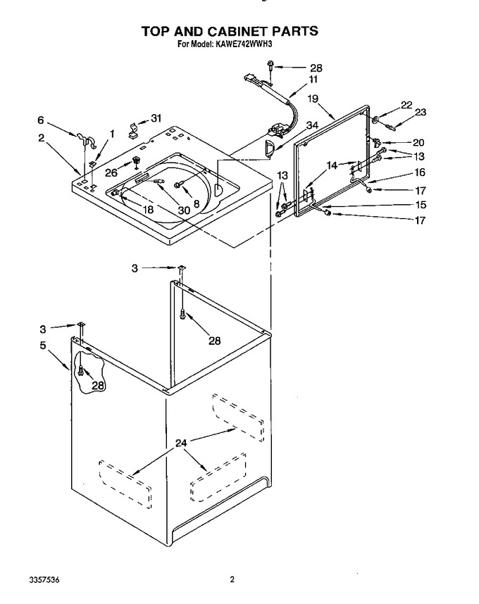 Diagram for KAWE742WAL3