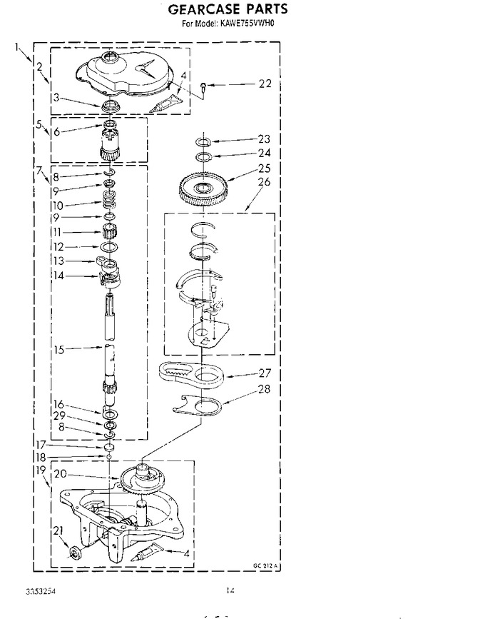 Diagram for KAWE755VWH0