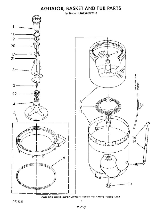 Diagram for KAWE760WWH0