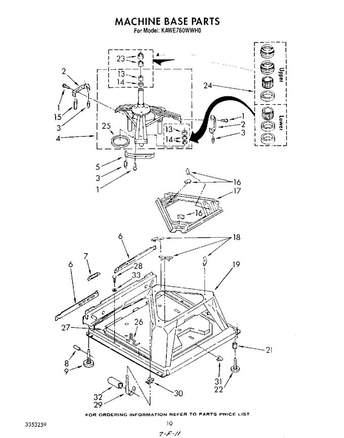 Diagram for KAWE760WWH0