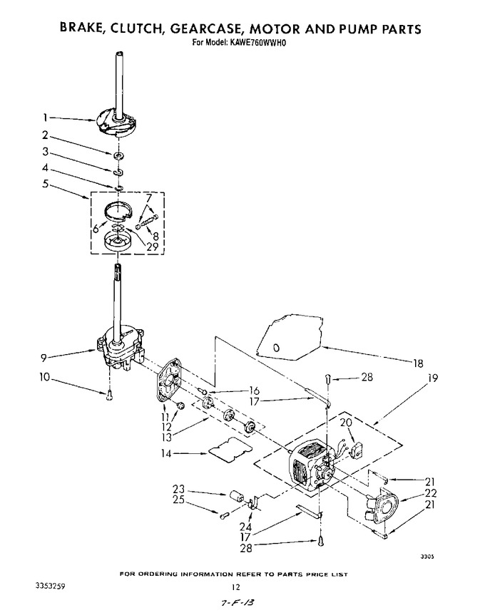 Diagram for KAWE760WWH0