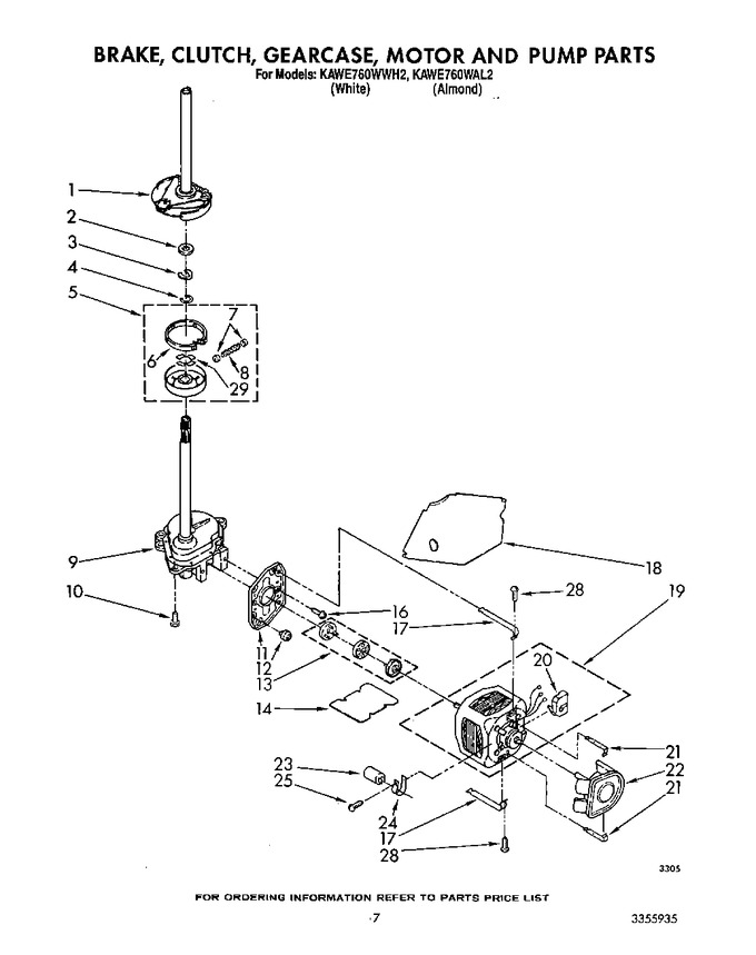 Diagram for KAWE760WAL2