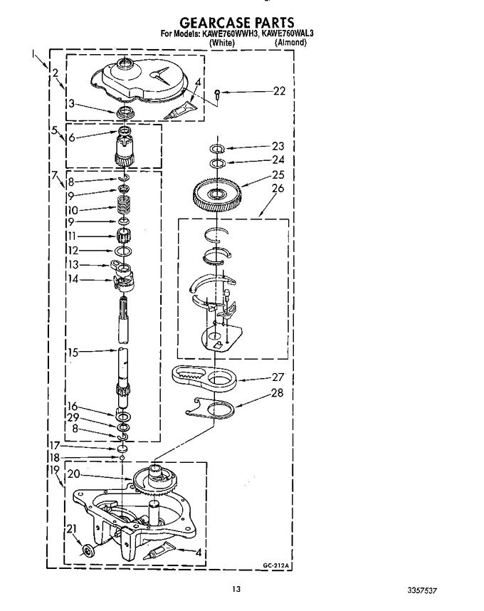 Diagram for KAWE760WWH3