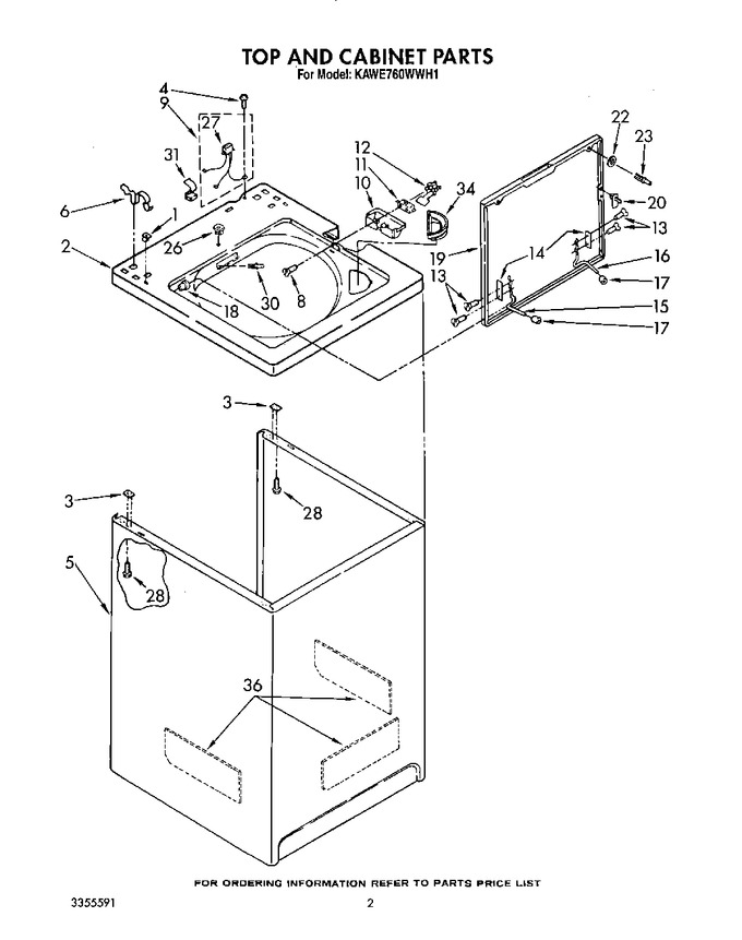 Diagram for KAWE760WWH1