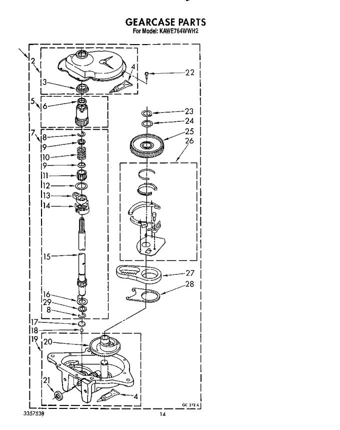 Diagram for KAWE764WAL2