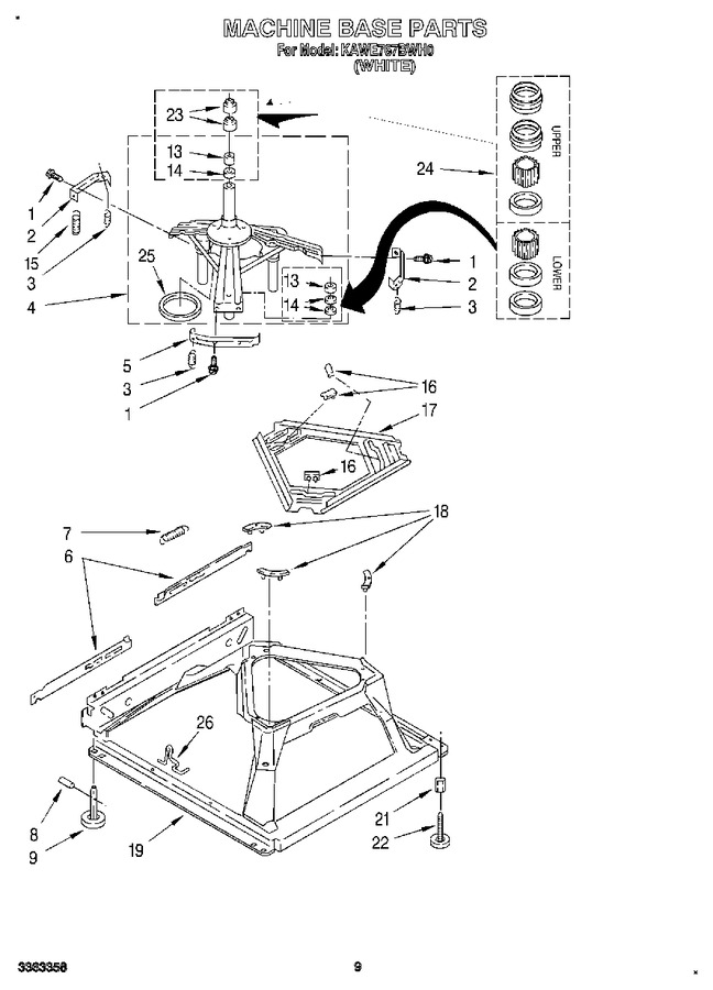 Diagram for KAWE767BWH0