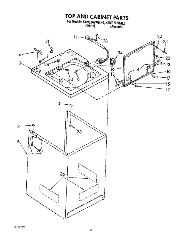 Diagram for KAWE767WWH0