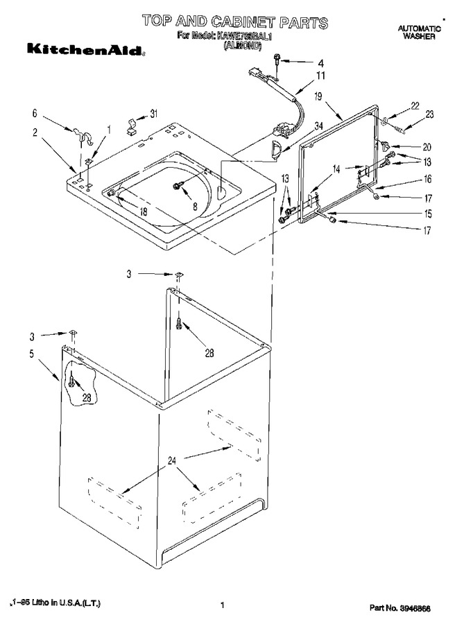 Diagram for KAWE768BAL1