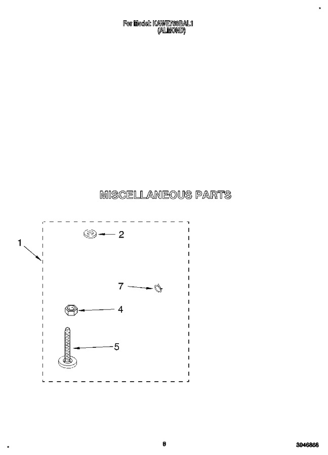 Diagram for KAWE768BAL1