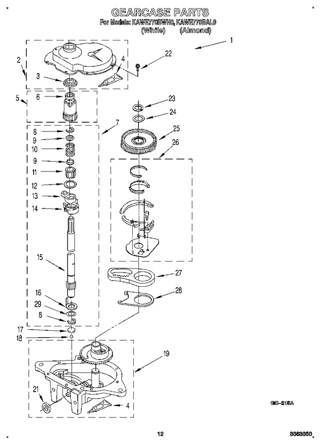 Diagram for KAWE770BAL0