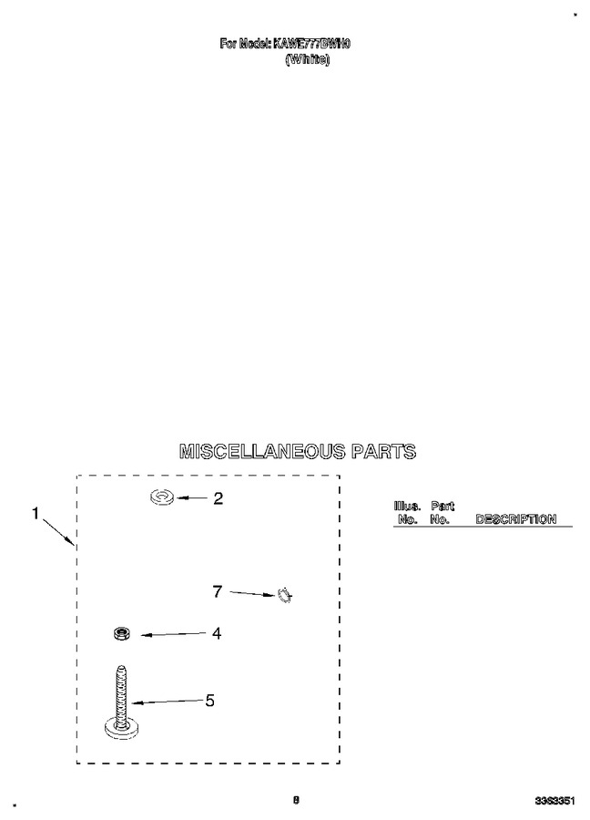 Diagram for KAWE777BWH0
