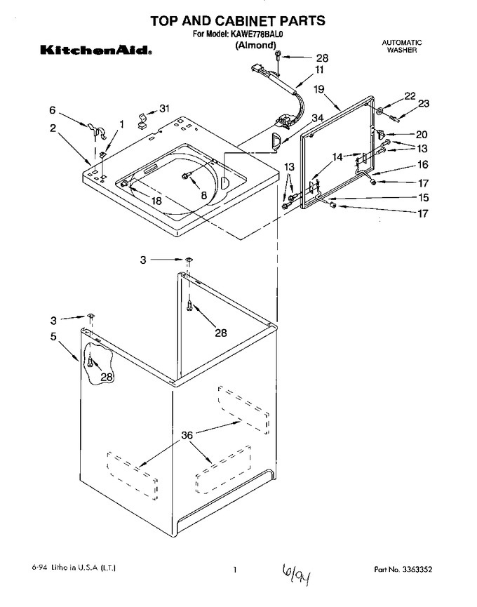 Diagram for KAWE778BAL0