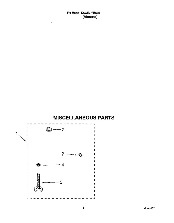 Diagram for KAWE778BAL0