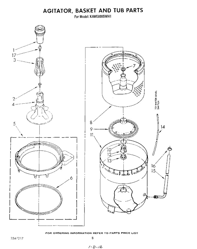 Diagram for KAWE800SWH1