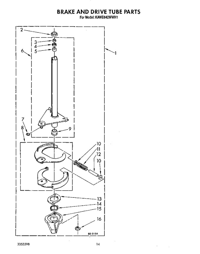 Diagram for KAWE842WAL1