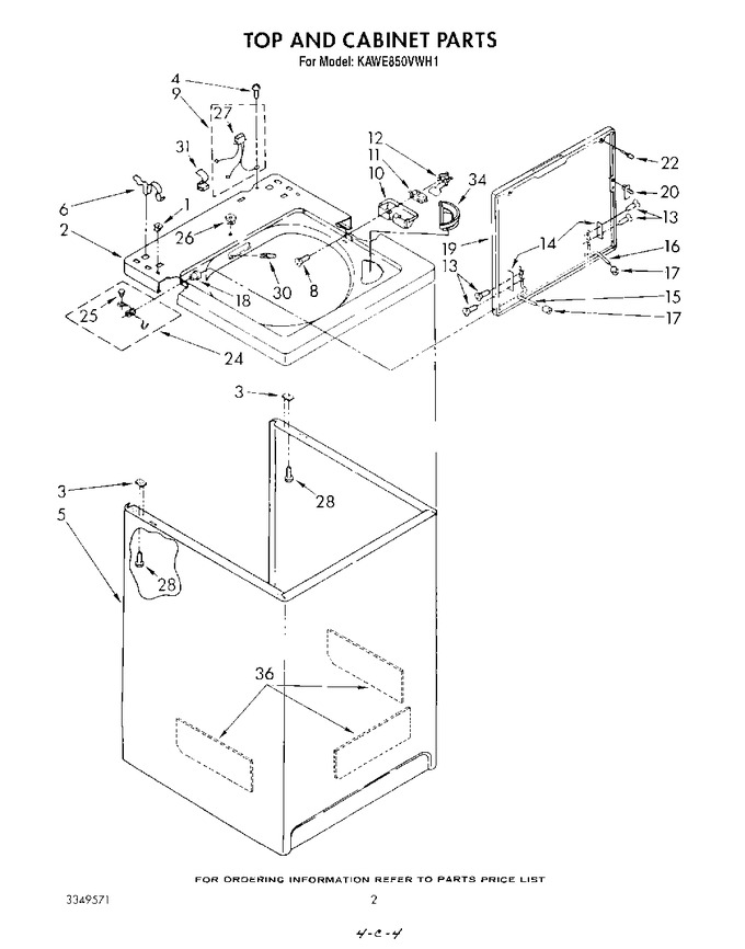 Diagram for KAWE850VWH1