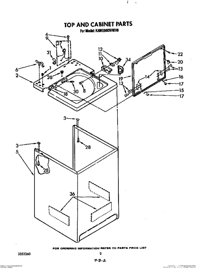Diagram for KAWE860WAL0