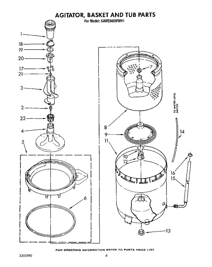 Diagram for KAWE860WWH1