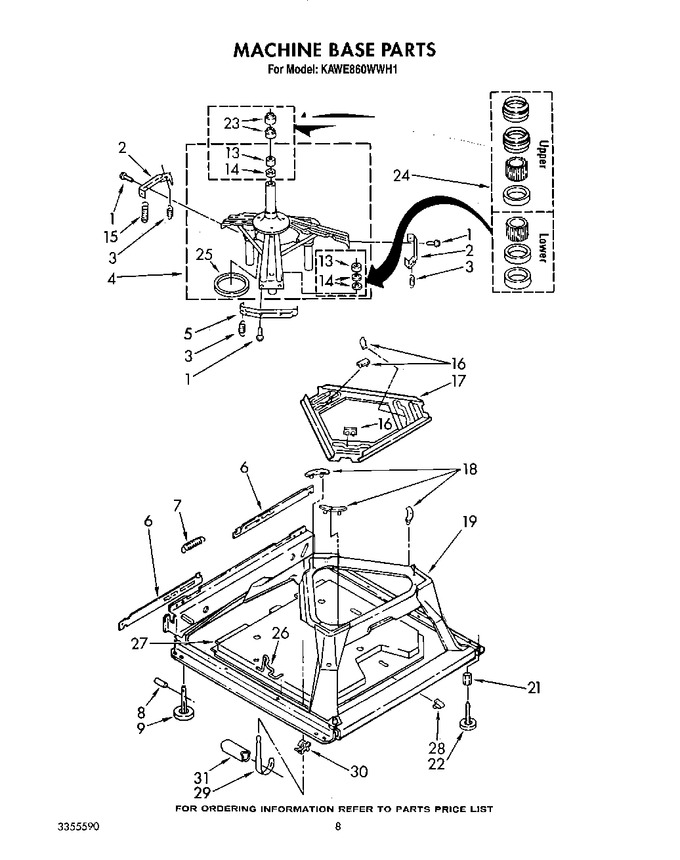 Diagram for KAWE860WWH1