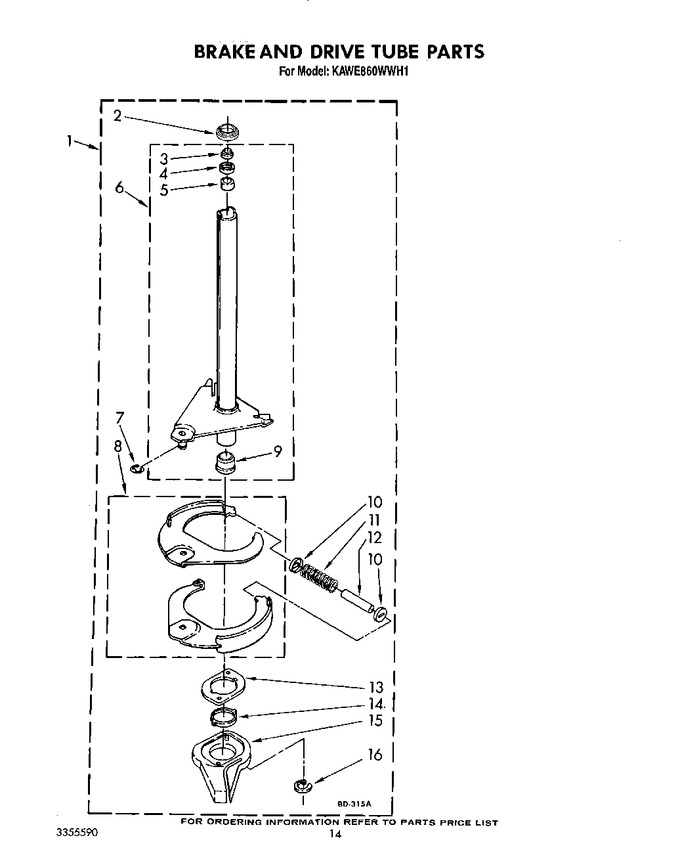 Diagram for KAWE860WWH1
