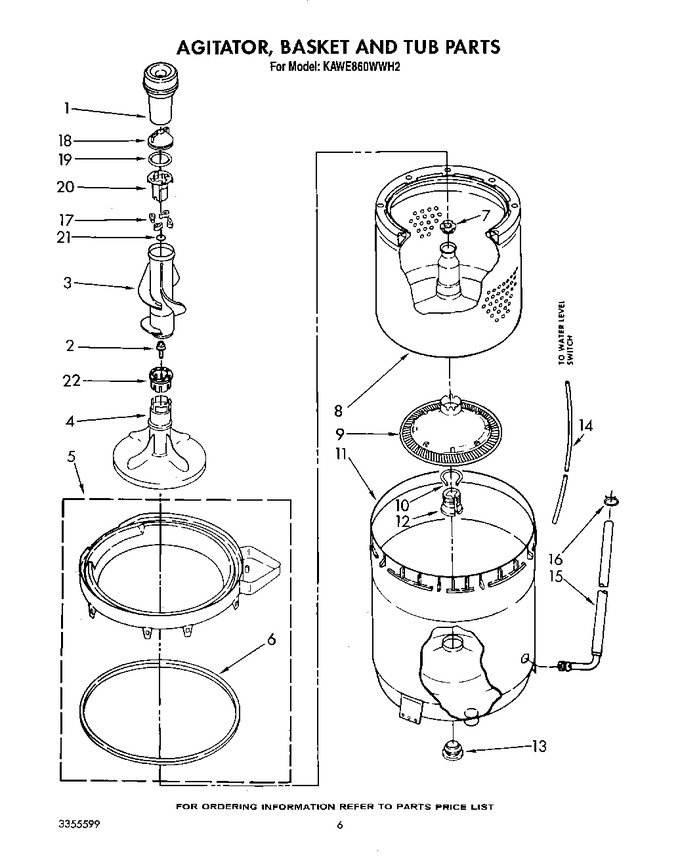 Diagram for KAWE860WWH2