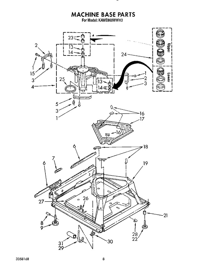 Diagram for KAWE860WWH3