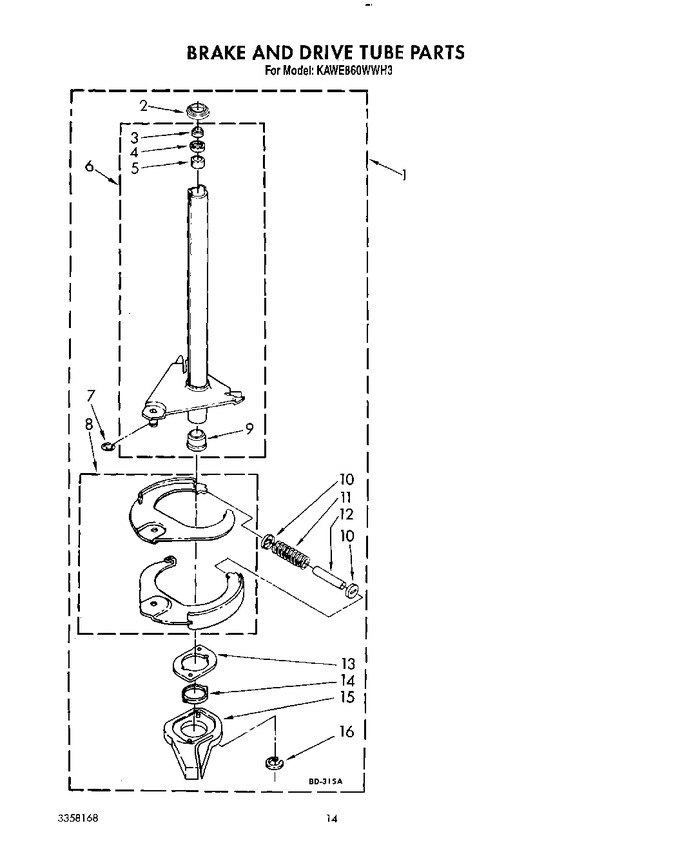 Diagram for KAWE860WWH3