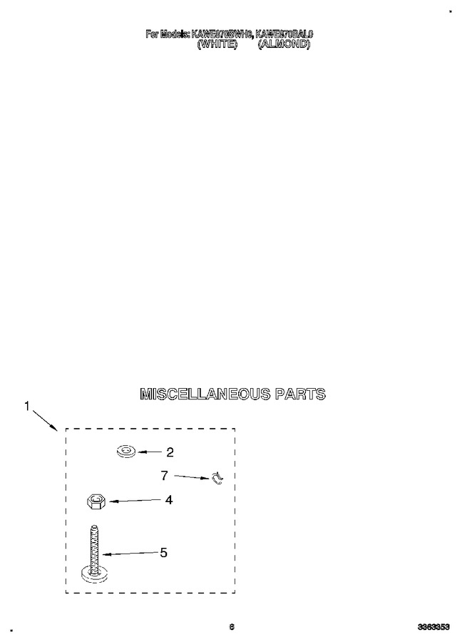 Diagram for KAWE870BWH0