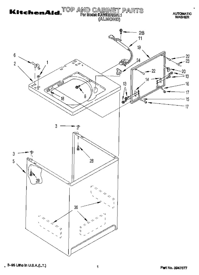 Diagram for KAWE878BAL1