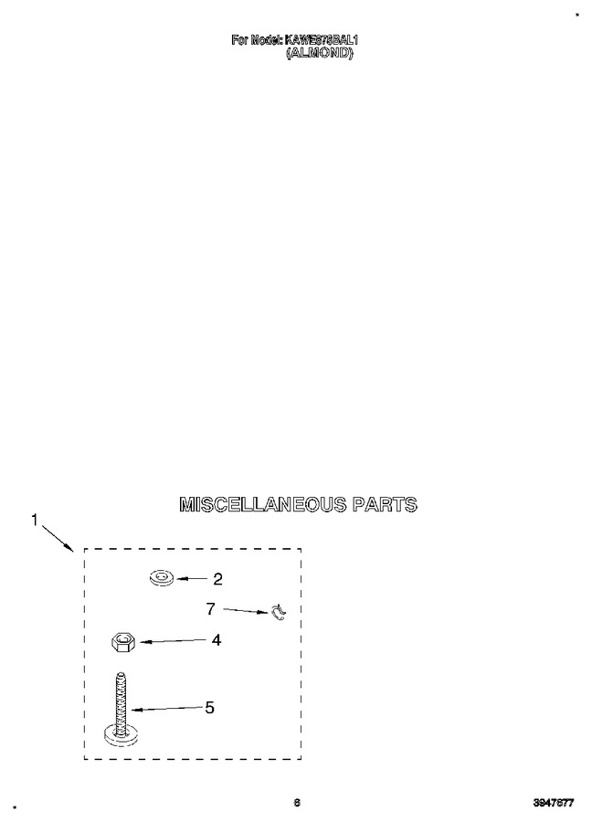 Diagram for KAWE878BAL1