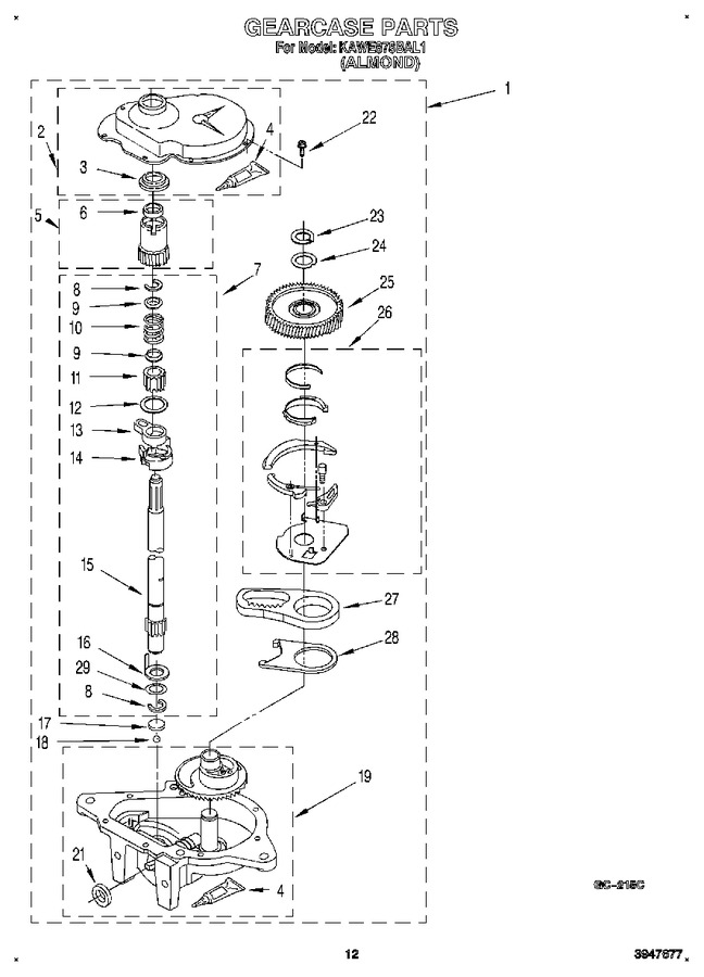 Diagram for KAWE878BAL1