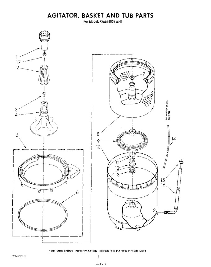 Diagram for KAWE900SWH1