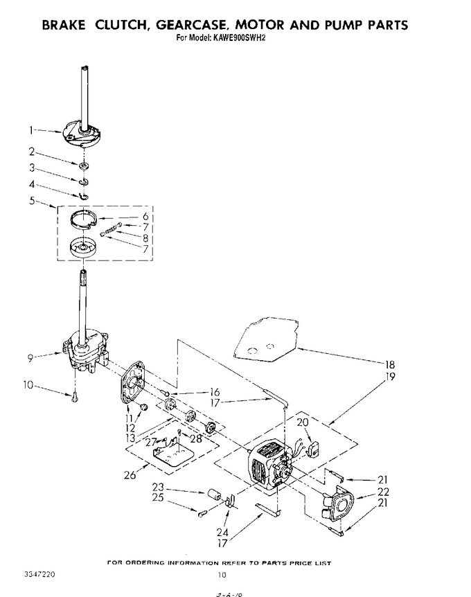Diagram for KAWE900SWH2