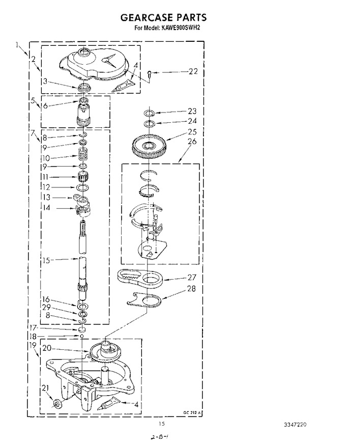 Diagram for KAWE900SWH2