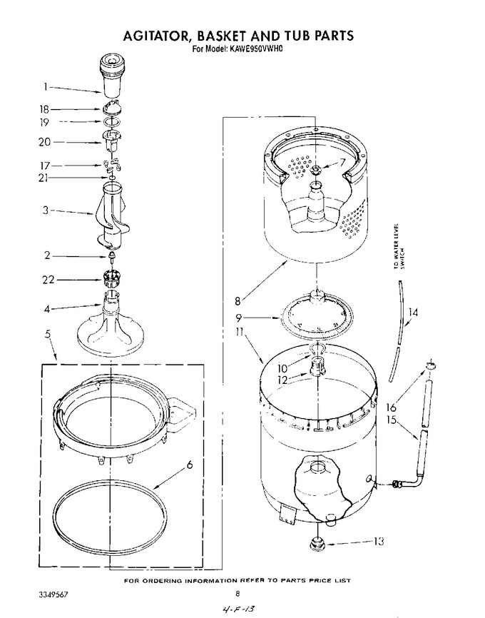 Diagram for KAWE950VWH0