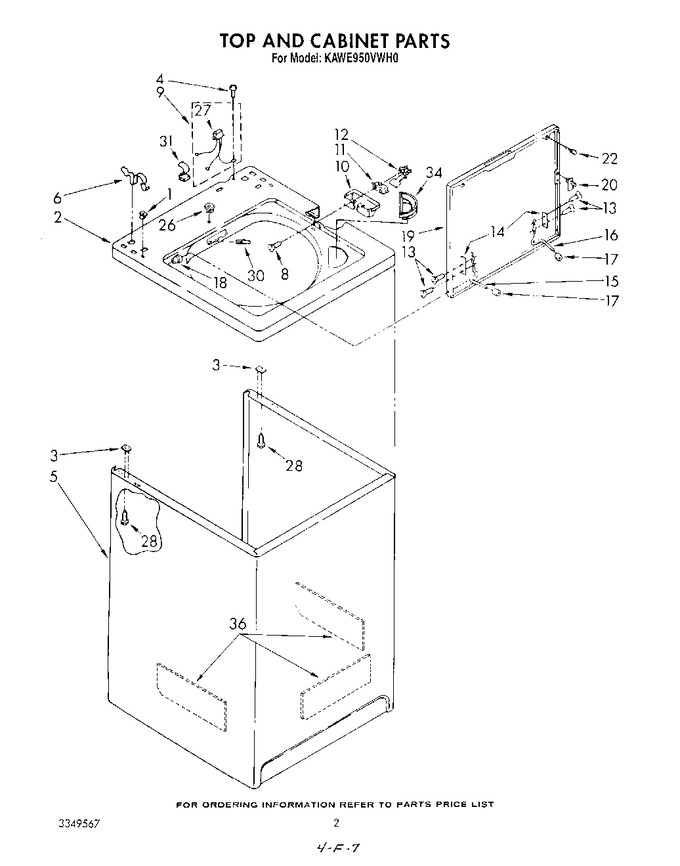 Diagram for KAWE950VWH0