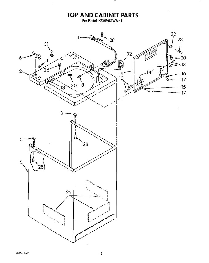 Diagram for KAWE960WAL1