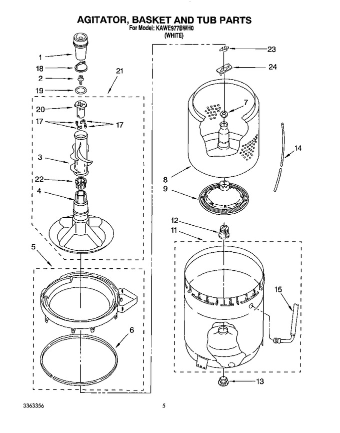 Diagram for KAWE977BWH0